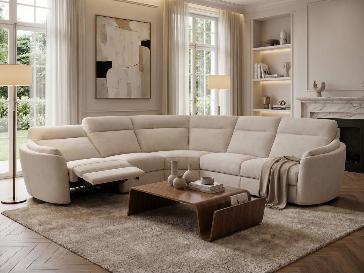 סלון פינתי SINFONIA במגוון ריפודים וצבעים