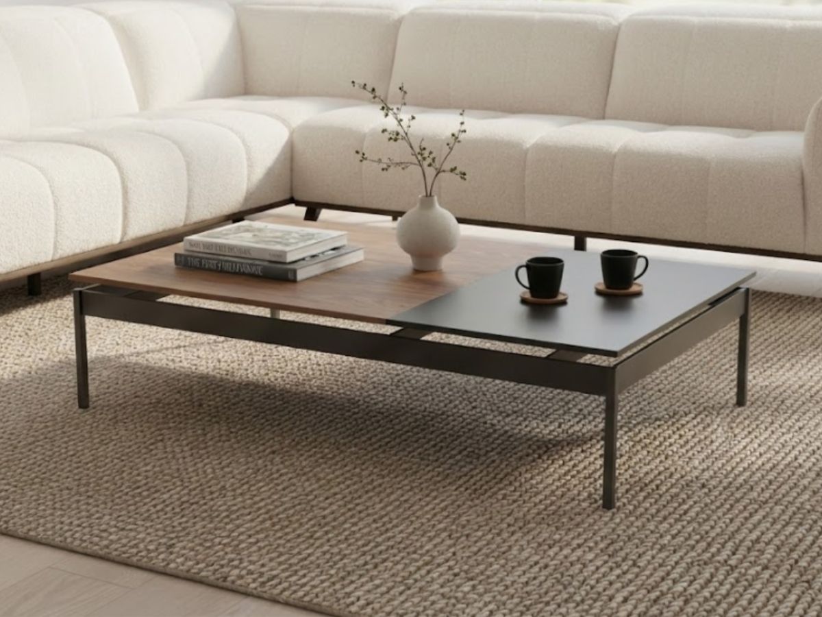 שולחן קפה מלבני LEO במגוון ריפודים וצבעים