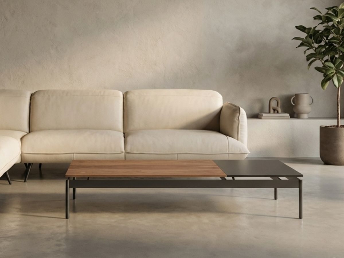 שולחן קפה מלבני LEO במגוון ריפודים וצבעים