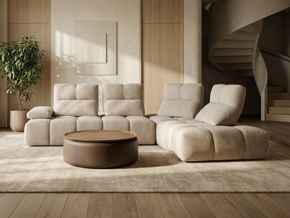 סלון פינתי SOMMIER במגוון ריפודים וצבעים